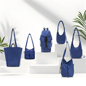 橢圓帆船式設(shè)計環(huán)保rpet再生料月牙包lulu輕便調(diào)節(jié)肩帶單肩包定制